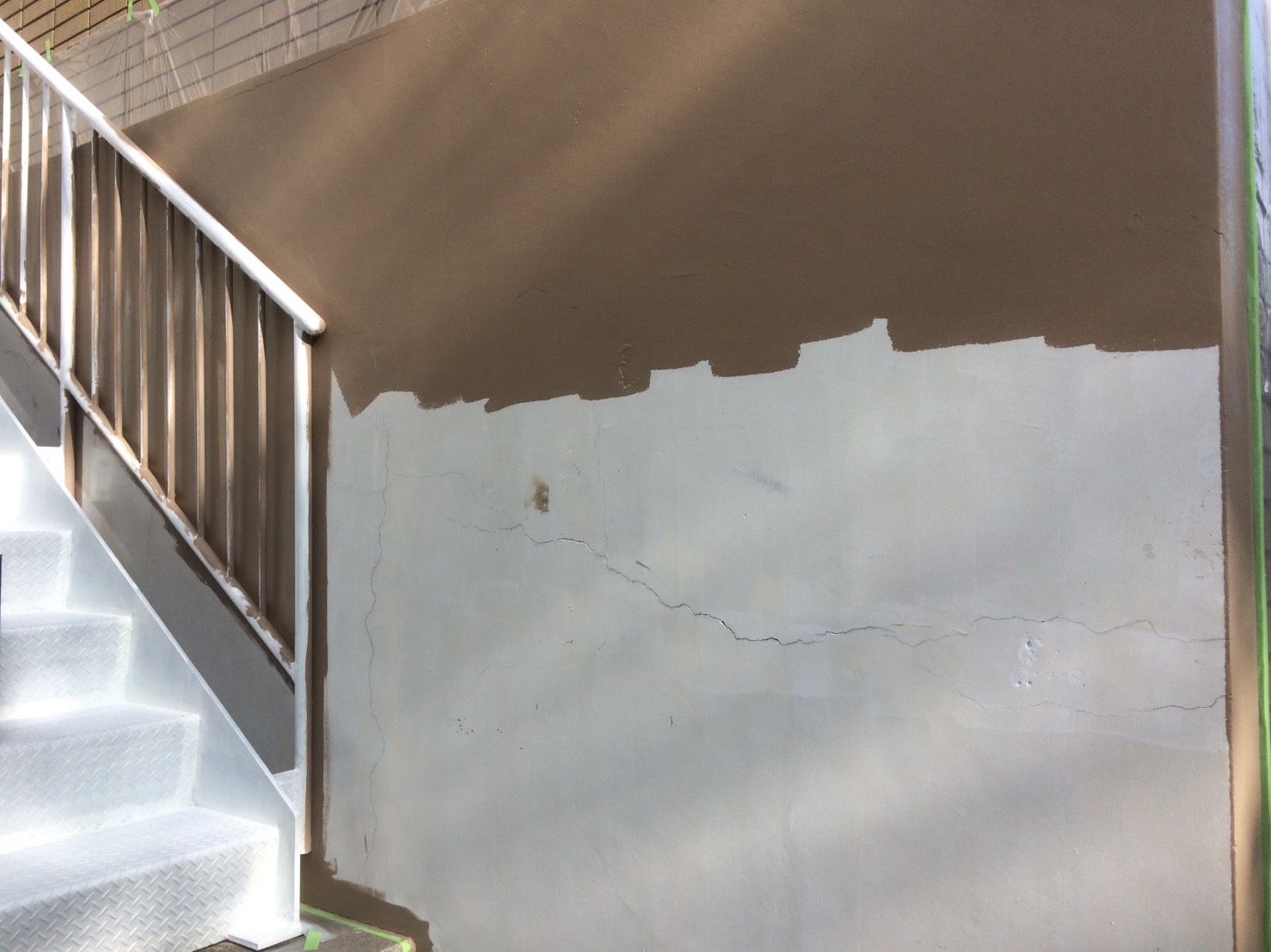 別府市石垣東で外塀塗装を行いました　